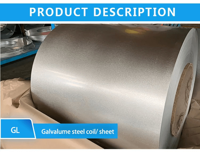 Galvalume ISO9001 für Dach 508/610MM 3-8 Tonnen gute Oberflächenbeschaffenheit 0