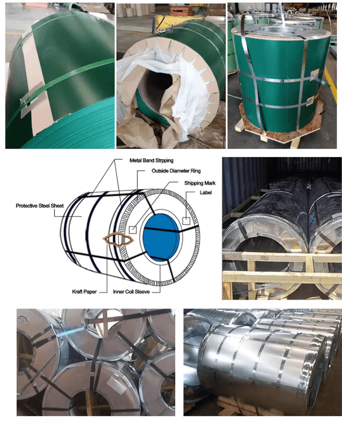 Vor gemalte galvanisierte Stahlspule 600 - 1250MM Korrosionsbeständigkeits-Eigentum 4