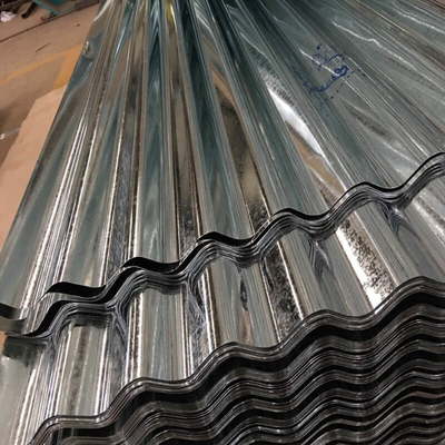 Z125 galvanisierte gewölbte Überdachungsblätter, die ISO SGCC Blechtafeln 4x8 runzelte