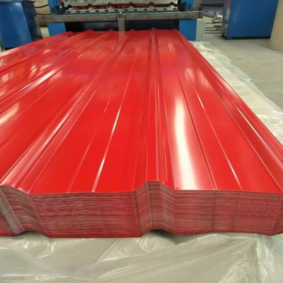 750mm Farbüberzogenes Überdachungsblatt SGCC Gi-Farbüberzogenes Wellblech