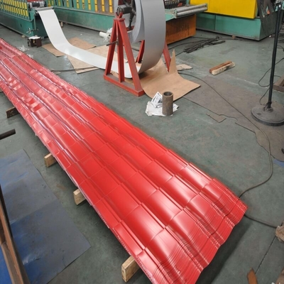 SGCC malte vor gewölbte Farbüberzogene Wellbleche des Dach-0.125-2.5mm