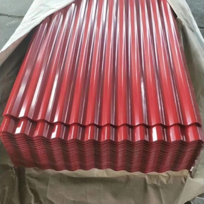 Errichtende Farbe Z30 beschichtete Metalldach-Platten des Deckungs-Blatt-SGCC 7-30um rote