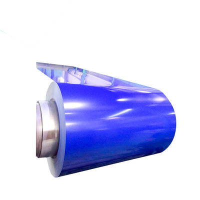 HRB85 strich galvanisierte Mikrometer-blaue Stahlspule des Stahlrollen8-35 vor