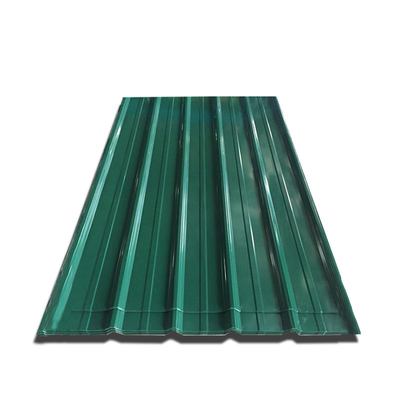 PET 30-275g/M2 Grün-Metalldach täfelt RAL 9012 färbte gewölbte Blechtafeln