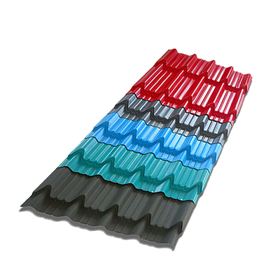 508mm 610mm Farberunzelte überzogenes Gi-Blatt 0.2mm Stahlprofil