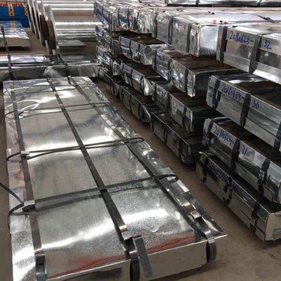 ISO14001 runzelte galvanisiertes Stahlblech 508mm PPGI Stahlüberdachungsblatt