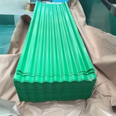 HRB 85 runzelte vorbeschichtetes Grün des Gi-Blatt-30-600g/M2 die Überdachung von Blättern