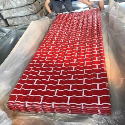 Rote DX51D färben überzogenes Tin Sheet, JIS-, dasfarbe Galvalume für Bau beschichtete