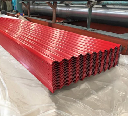 BLATT-rote gewölbte Metalldeckungs-Blätter DX52D 3m Farbüberzogene Überdachungs