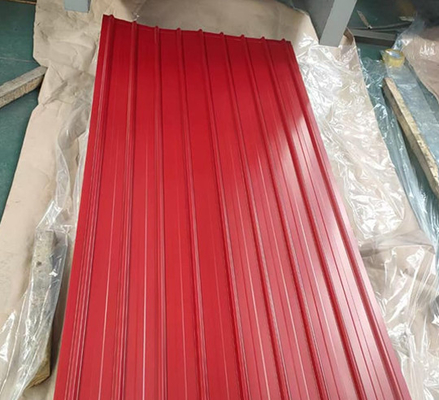 Errichtende Farbe Z30 beschichtete Metalldach-Platten des Deckungs-Blatt-SGCC 7-30um rote