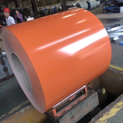 Orange PPGI-Spule 30-275g/M2 strich Farbe beschichtete Stahlrolle für Deckung vor