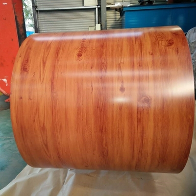 Umwickelt überzogene Farbe galvanisierter Stahl Beschichtung Identifikation 508/610mm der Rückseite-5-10um