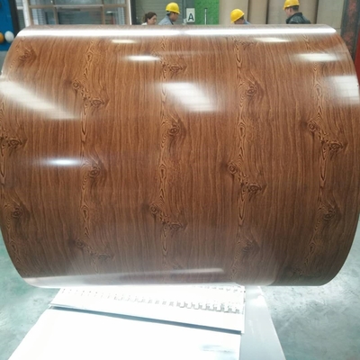 Umwickelt überzogene Farbe galvanisierter Stahl Beschichtung Identifikation 508/610mm der Rückseite-5-10um